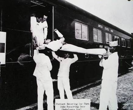 Loading patients into hospital car