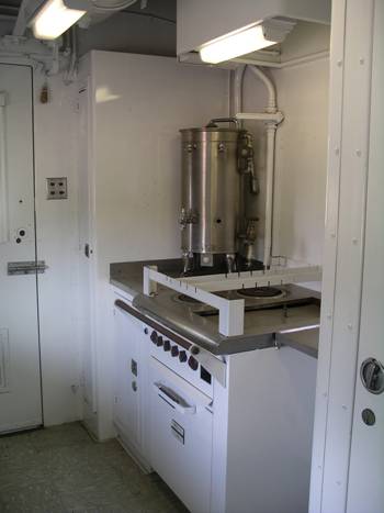 Kitchen in hospital car