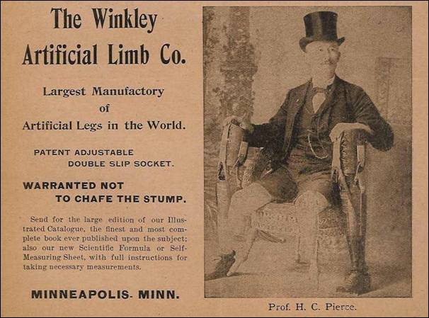 Ad for artificial limbs
