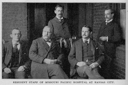 Residents at Missouri Pacific Hospital, 1896